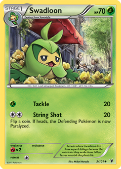 Swadloon 2/101 Pokémon card from Noble Victories for sale at best price