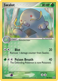 Swalot 40/106 Pokémon card from Ex Emerald for sale at best price