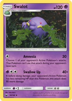Swalot 58/168 Pokémon card from Celestial Storm for sale at best price
