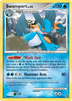 Swampert 9/106 Pokémon card from Great Encounters for sale at best price