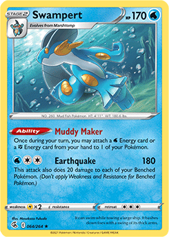 Swampert 64/264 Pokémon card from Fusion Strike for sale at best price
