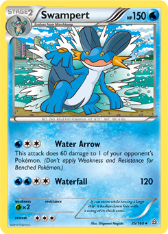 Swampert 35/160 Pokémon card from Primal Clash for sale at best price