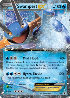 Promo Pokémon card Swampert EX XY55 from XY Promos expansion