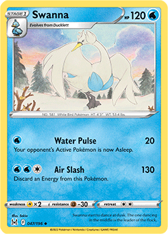 Swanna 047/196 Pokémon card from Lost Origin for sale at best price