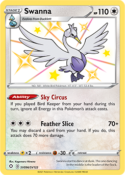 Swanna SV096/SV122 Pokémon card from Shining Fates for sale at best price