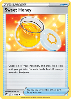 Uncommon Pokémon card Sweet Honey 153/189 from Astral Radiance expansion
