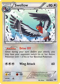 Swellow 103/146 Pokémon card from X&Y for sale at best price