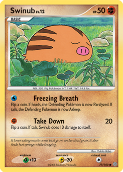Swinub 77/100 Pokémon card from Stormfront for sale at best price