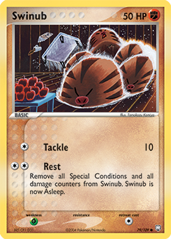 Carte Pokémon Swinub 79/109 de la série Ex Team Rocket Returns en vente au meilleur prix