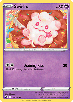 Swirlix 67/198 Pokémon card from Chilling Reign for sale at best price