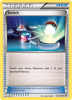 Switch 104/114 Pokémon card from Black & White for sale at best price