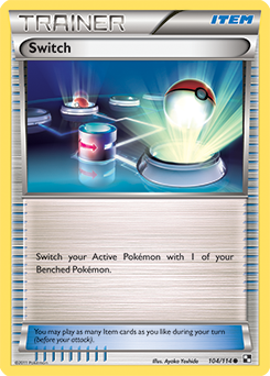 Common Pokémon card Switch 104/114 from Black & White expansion