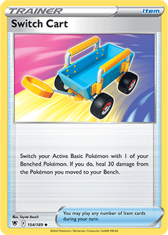 Uncommon Pokémon card Switch Cart 154/189 from Astral Radiance expansion