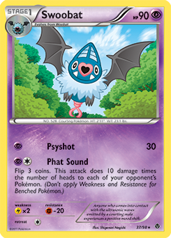 Swoobat 37/98 Pokémon card from Emerging Powers for sale at best price