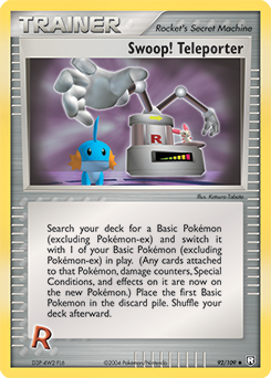 Carte Pokémon Peu commune Swoop! Teleporter 92/109 de la série Ex Team Rocket Returns