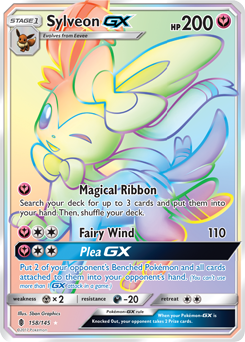 Sylveon GX 158/145 Pokémon card from Guardians Rising for sale at best price