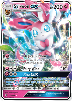 Sylveon GX 92/145 Pokémon card from Guardians Rising for sale at best price
