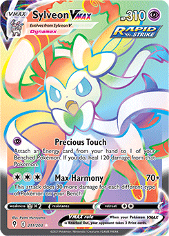 Sylveon VMAX 211/203 Pokémon card from Evolving Skies for sale at best price
