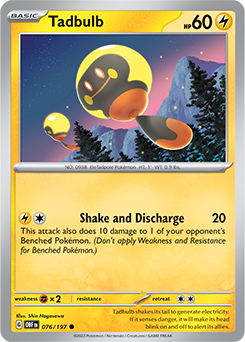 Tadbulb 76/197 Pokémon card from Obsidian Flames for sale at best price