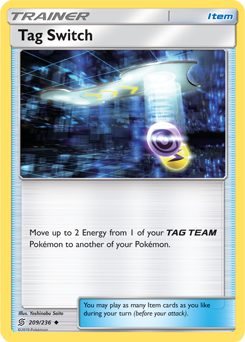 Tag Switch 209/236 Pokémon card from Unified Minds for sale at best price