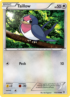 Taillow 112/149 Pokémon card from Boundaries Crossed for sale at best price