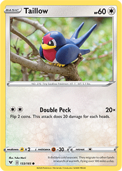 Taillow 133/185 Pokémon card from Vivid Voltage for sale at best price