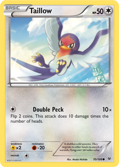 Taillow 70/108 Pokémon card from Roaring Skies for sale at best price
