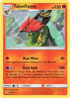 Talonflame 32/236 Pokémon card from Unified Minds for sale at best price