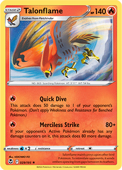 Talonflame 029/195 Pokémon card from Silver Tempest for sale at best price