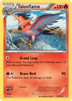 Talonflame 15/108 Pokémon card from Roaring Skies for sale at best price
