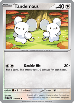 Common Pokémon card Tandemaus 160/198 from Scarlet & Violet expansion