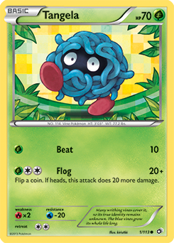 Tangela 1/113 Pokémon card from Legendary Treasures for sale at best price