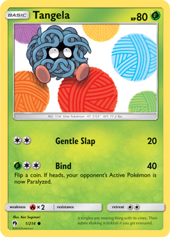 Tangela 1/214 Pokémon card from Lost Thunder for sale at best price