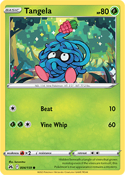 Tangela 004/159 Pokémon card from Crown Zenith for sale at best price
