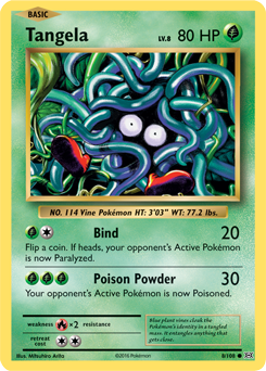 Tangela 8/108 Pokémon card from Evolutions for sale at best price