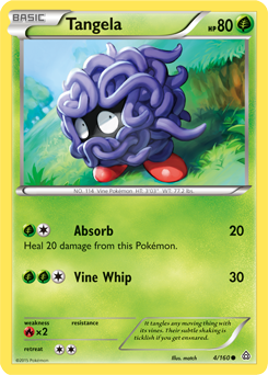 Tangela 4/160 Pokémon card from Primal Clash for sale at best price