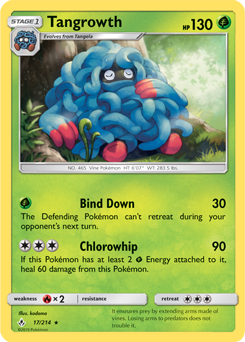 Tangrowth 17/214 Pokémon card from Unbroken Bonds for sale at best price