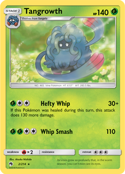 Tangrowth 2/214 Pokémon card from Lost Thunder for sale at best price