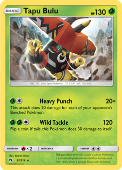 Tapu Bulu 37/214 Pokémon card from Lost Thunder for sale at best price
