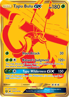 Tapu Bulu GX SV91/SV94 Pokémon card from Hidden Fates for sale at best price
