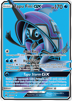 Tapu Fini GX 133/147 Pokémon card from Burning Shadows for sale at best price
