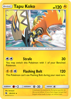 Tapu Koko 85/214 Pokémon card from Lost Thunder for sale at best price