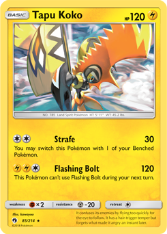 Pokemon Card TCG - Tapu Koko 51/181 (Prism Star Rare) - Team Up - NM/M