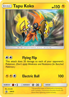 Tapu Koko SM30 Pokémon card from Sun and Moon Promos for sale at best price