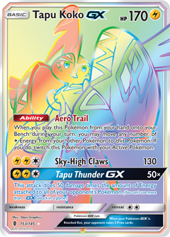 Tapu Koko VMAX (Rainbow Rare) - 166/163