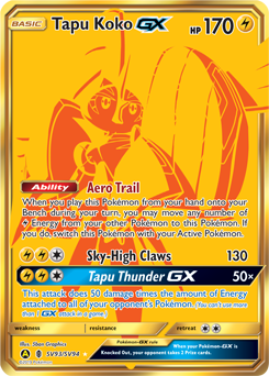Tapu Koko GX SV93/SV94 Pokémon card from Hidden Fates for sale at best price