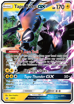 Tapu Koko GX SM50 Pokémon card from Sun and Moon Promos for sale at best price