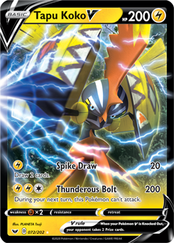 Tapu Koko V (Full Art) (147/163) [Sword & Shield: Battle Styles