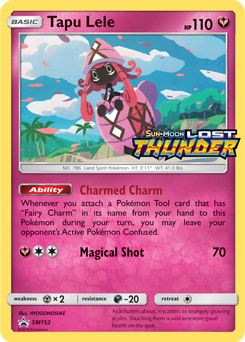 Promo Pokémon card Tapu Lele SM152 from Sun and Moon Promos expansion