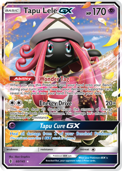 Tapu Lele GX 60/145 Pokémon card from Guardians Rising for sale at best price